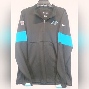 Nike Carolina Panthers On-Field 1/4 Zip Pullover Men’s Medium Dri-FIT NFL
